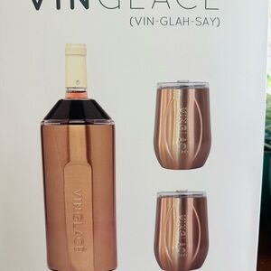 Nordstrom VinGlace Copper Wine Chiller and Tumbler Duo